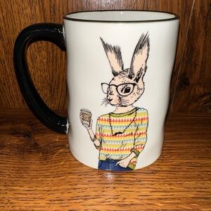 Easter Hipster Rabbit Coffee Mug Cup Bunny Signature Housewares